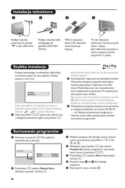 Philips TV - Istruzioni per l'uso - SWE