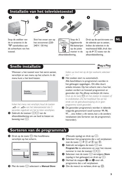 Philips TV - Istruzioni per l'uso - SWE