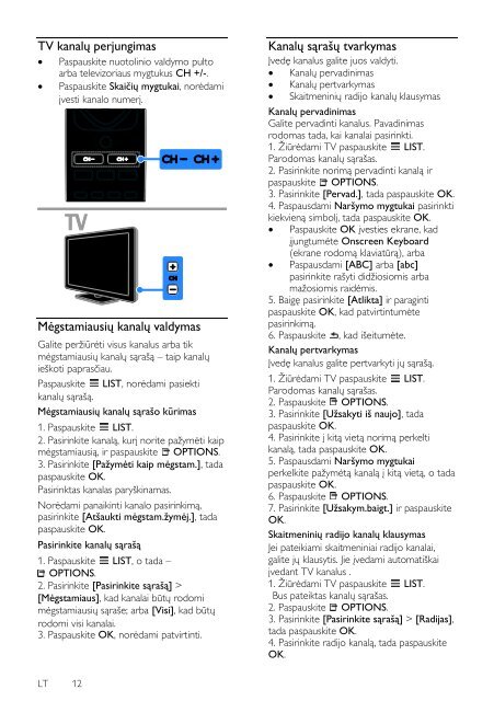 Philips 3500 series TV LED con applicazione YouTube - Istruzioni per l'uso - LIT