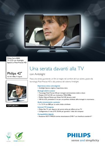 Philips TV LCD - Scheda tecnica - ITA