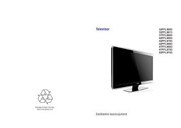 Philips TV LCD - Istruzioni per l'uso - EST