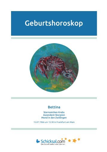 Krebs Geburtshoroskop
