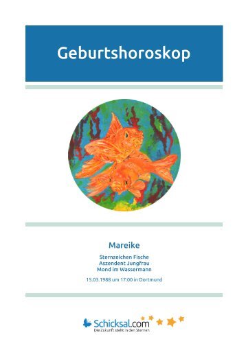 Fische Geburtshoroskop