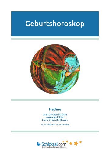 Schütze Geburtshoroskop