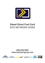Diesel Direct Fuel Card SITE NETWORK GUIDE