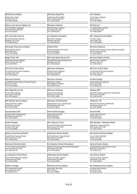 Diesel Direct Fuel Card SITE NETWORK GUIDE