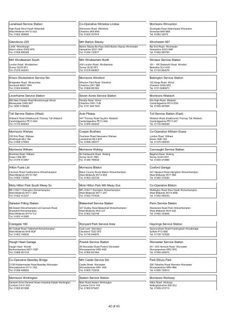 Diesel Direct Fuel Card SITE NETWORK GUIDE