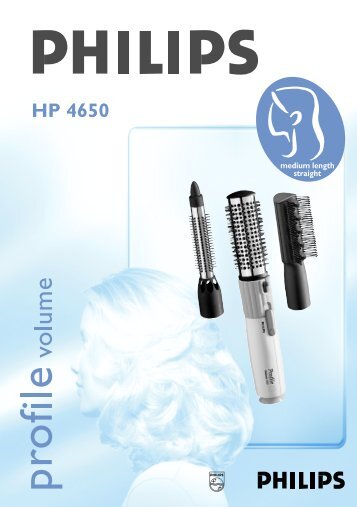 Philips Styler ad aria Profile Volume - Istruzioni per l'uso - FIN