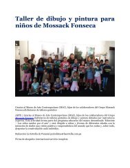 Taller de dibujo y pintura para niños de Mossack Fonseca