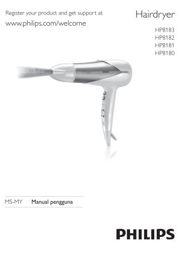 Philips SalonDry Control Asciugacapelli - Istruzioni per l'uso - MSA