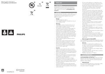 Philips SatinPerfect Epilatore - Important Information Manual - LAV