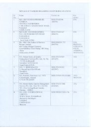 List of purging / degassing stations