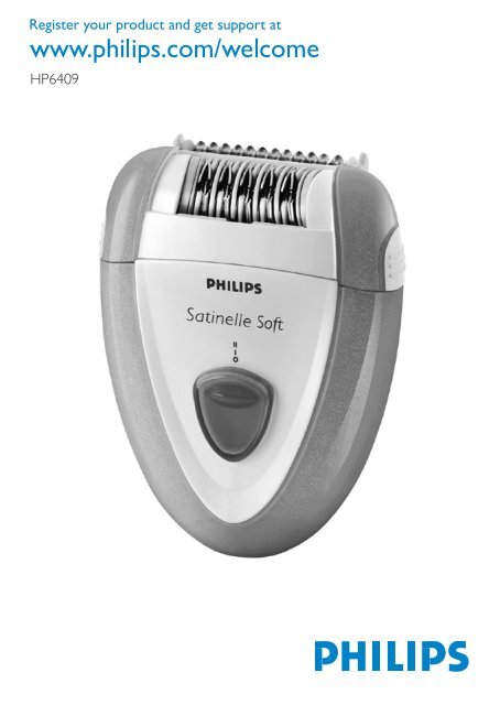Philips Satinelle Epilatore - Istruzioni per l'uso - POL