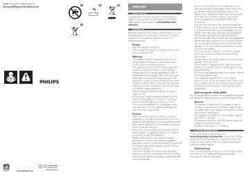 Philips SatinPerfect Epilatore - Important Information Manual - RON