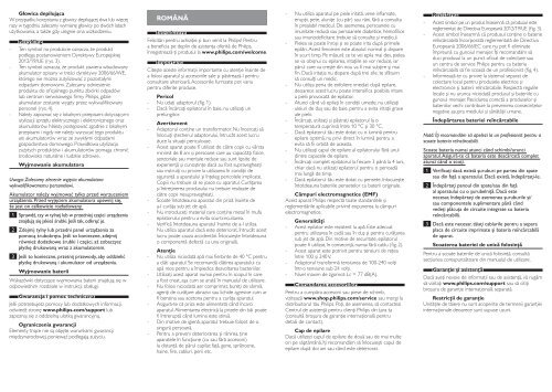 Philips SatinPerfect Epilatore - Important Information Manual - RON