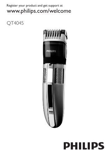 Philips Beardtrimmer series 7000 Regolabarba con sistema aspirante - Istruzioni per l'uso - DAN