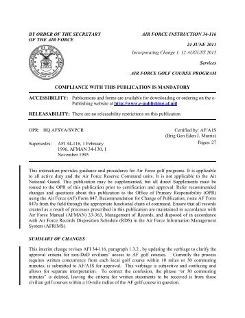 By Order Of The Secretary Air Force Instruction 10 403 Of | by order of the chief air force instruction 13 218 By Order Of The Secretary Air Force Instruction 10 403 Of | by order of the chief air force instruction 13 218