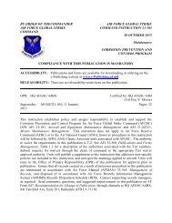 (Replace) 1.1. HQ AFGSC/A4V Responsibilities - Air Force Link