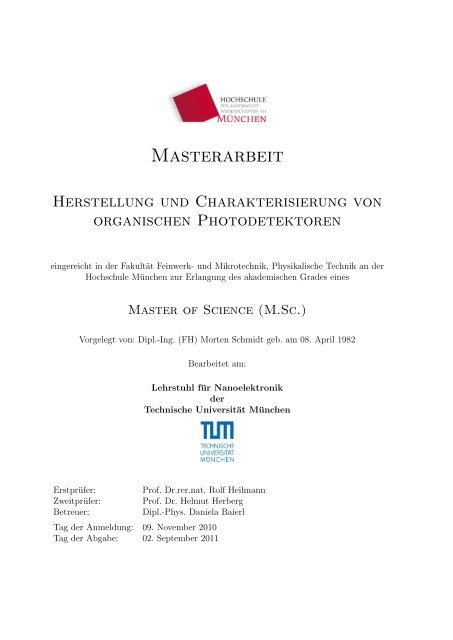 Diplomarbeit - Herstellung und Charakterisierung von MAX-Phasen