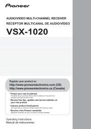 VSX-1020 Manual - Abt