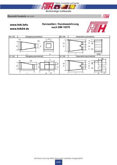 Technische Preisliste Kapitel 06 - 2012/04