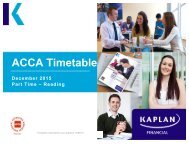 ACCA Timetable