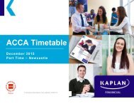 ACCA Timetable