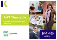 AAT Timetable