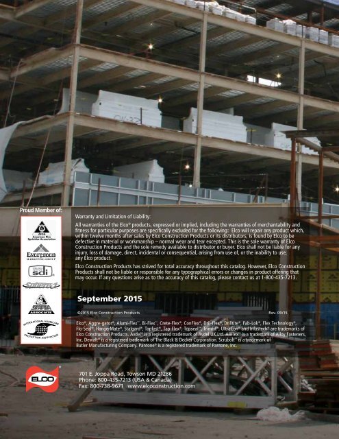 2015 Construction Products Catalog