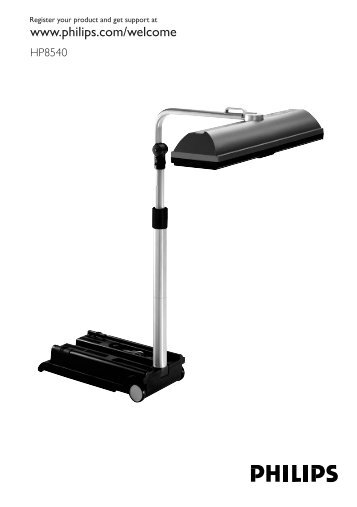 Philips Solarium pieghevole a figura intera - Istruzioni per l'uso - ENG