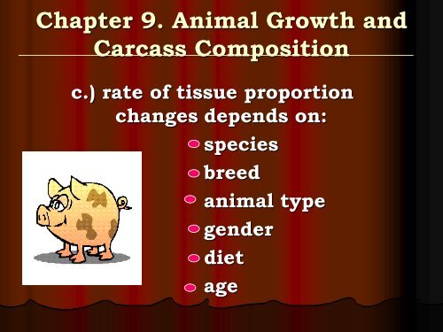 and Carcass Composition