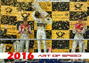 art of speed 2016 - Der Kalender zur DTM-Saison!
