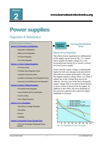 Power supplies - Learn About Electronics