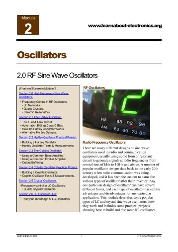 Oscillators 02 - Learn About Electronics