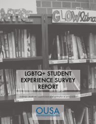 LGBTQ+ STUDENT EXPERIENCE SURVEY REPORT