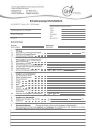 Schadenanzeige Kfz-Haftpflicht mit Mitteilung nach ... - GHV Darmstadt