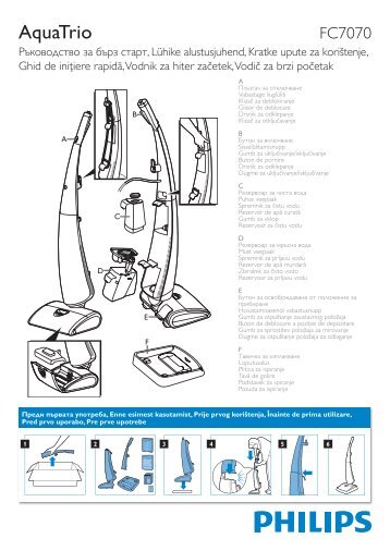 Philips AquaTrio Sistema di aspirazione/pulizia su bagnato - Guida rapida - SRP