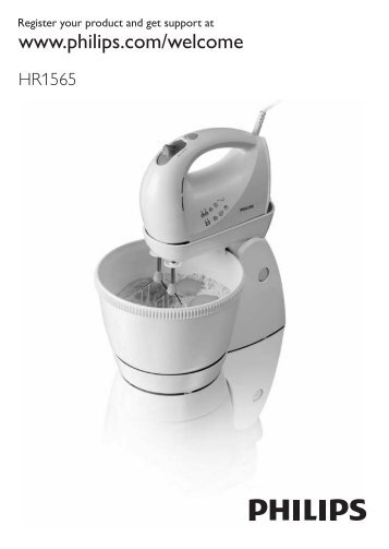 Philips Mixer da tavolo - Istruzioni per l'uso - LAV