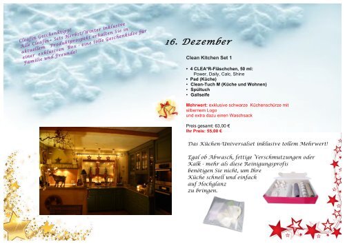 Adventskalender 2015 cleafin-onlineshop.com