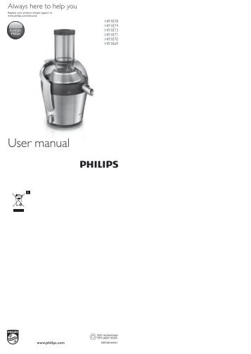 Philips Avance Collection Centrifuga - Istruzioni per l'uso - ELL