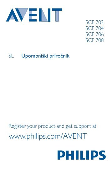 Philips Avent Set completo pappa per bimbi (6m+) - Istruzioni per l'uso - SLV