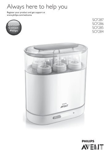 Philips Avent Sterilizzatore a vapore elettrico 4 in 1 - Istruzioni per l'uso - ZHS