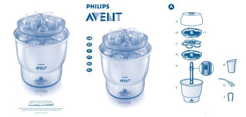 Philips Avent Sterilizzatore a vapore elettrico - Istruzioni per l'uso - POR