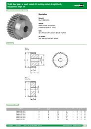 Bevel gear set spiral toothed module 1.3 number of teeth 16/32 i=2:1 material steel 42CrMo4 teeth hardened Bevel gear set spiral toothed module 1.3 number of teeth 16/32 i=2:1 material steel 42CrMo4 teeth hardened