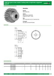 22400 Spur gears in steel, module 2 toothing milled ... - norelem