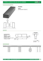 01160 Block machined all sides grey cast iron or aluminium