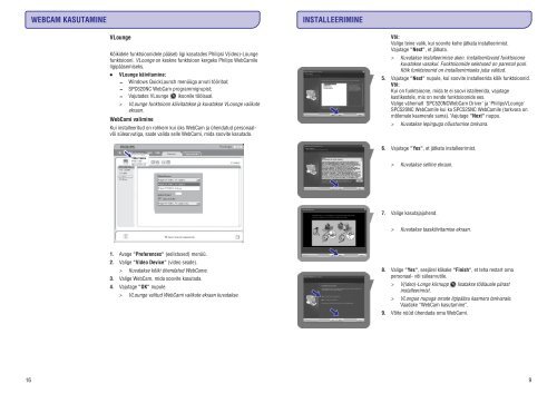 Philips Webcam - Istruzioni per l'uso - EST