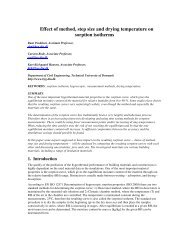 Effect of method, step size and drying temperature on sorption ...