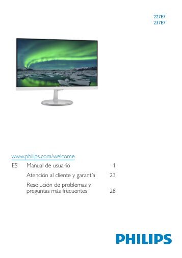 Philips Monitor LCD - Istruzioni per l'uso - ESP