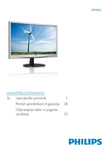 Philips Monitor LCD - Istruzioni per l'uso - SLV
